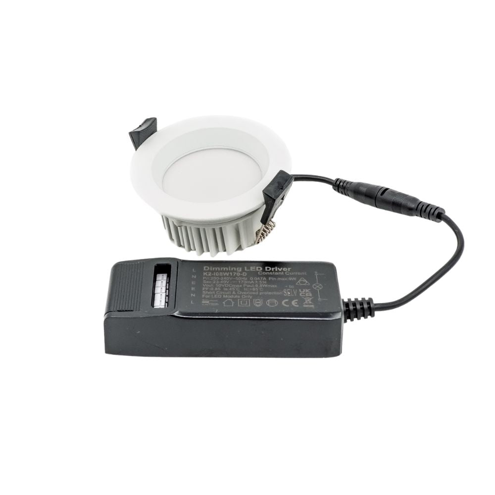 Alasvalo Jupeled Nova 7W, IP44, himmennettävä, Ø85*38mm, valkoinen - Outoled