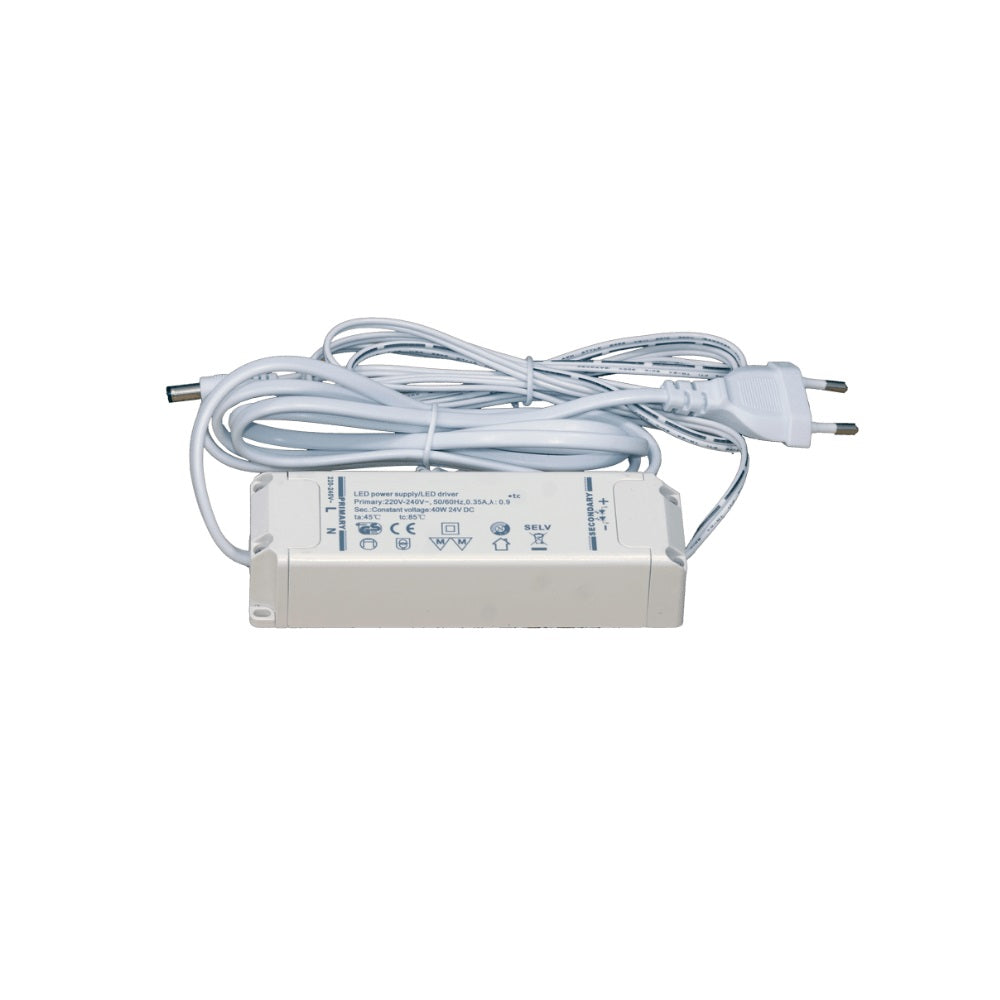 Arten led-virtalähde 20W, 24V, IP20, pistotulpalla