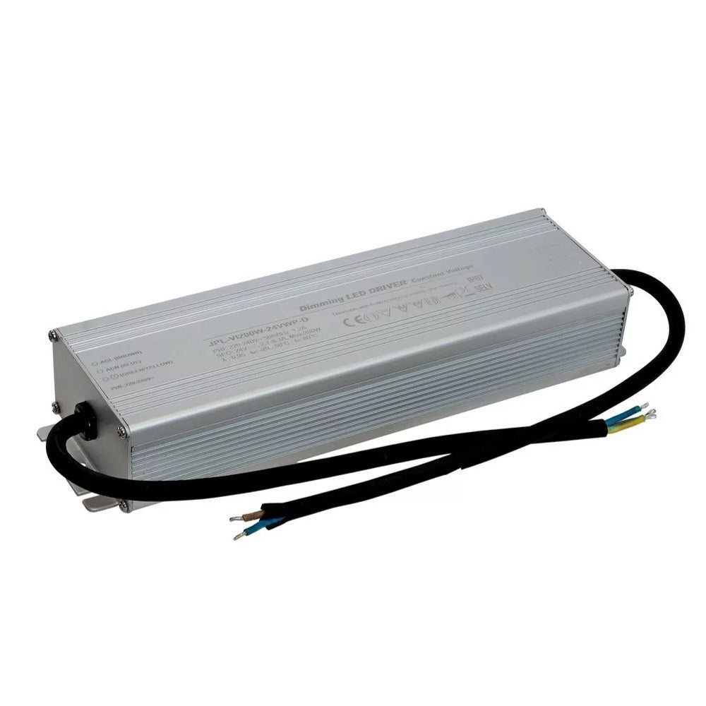 Led-virtalähde Arten 200W, 24V, IP67, triac-himmennettävä