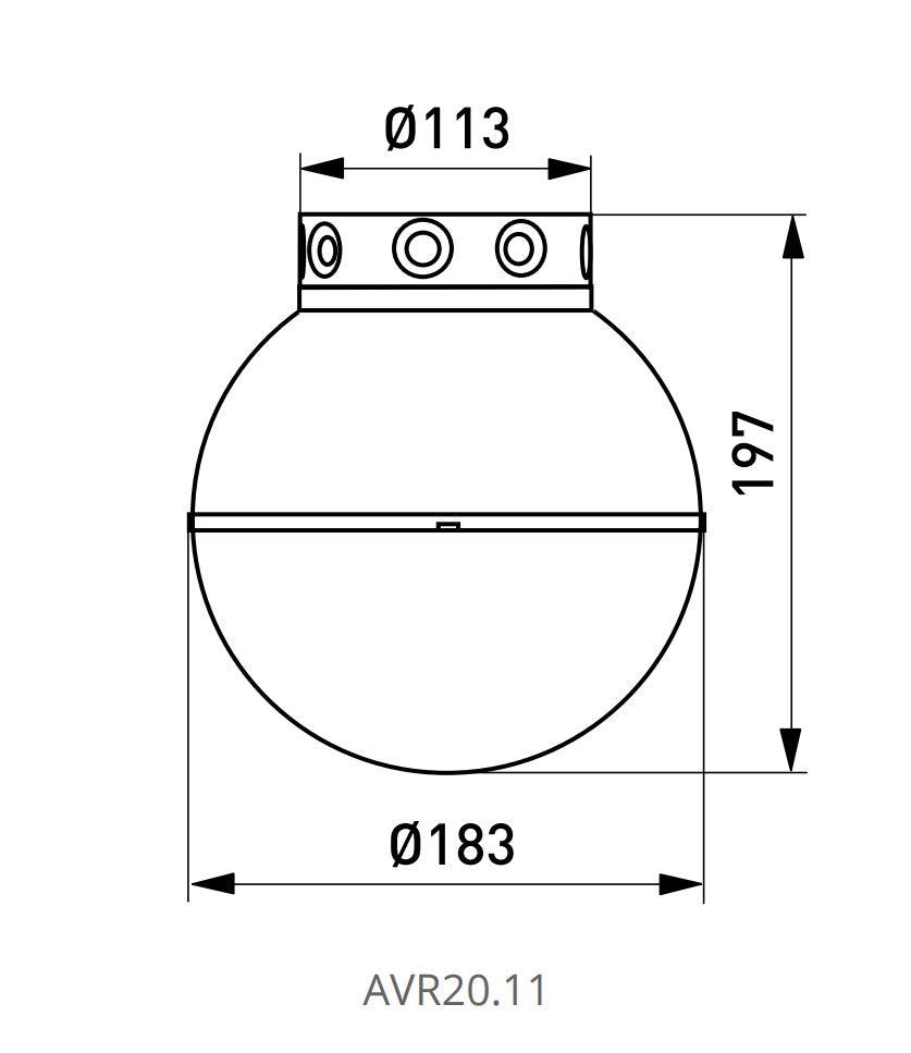 Yleisvalaisin Ensto AVR20.1, E27, IP44