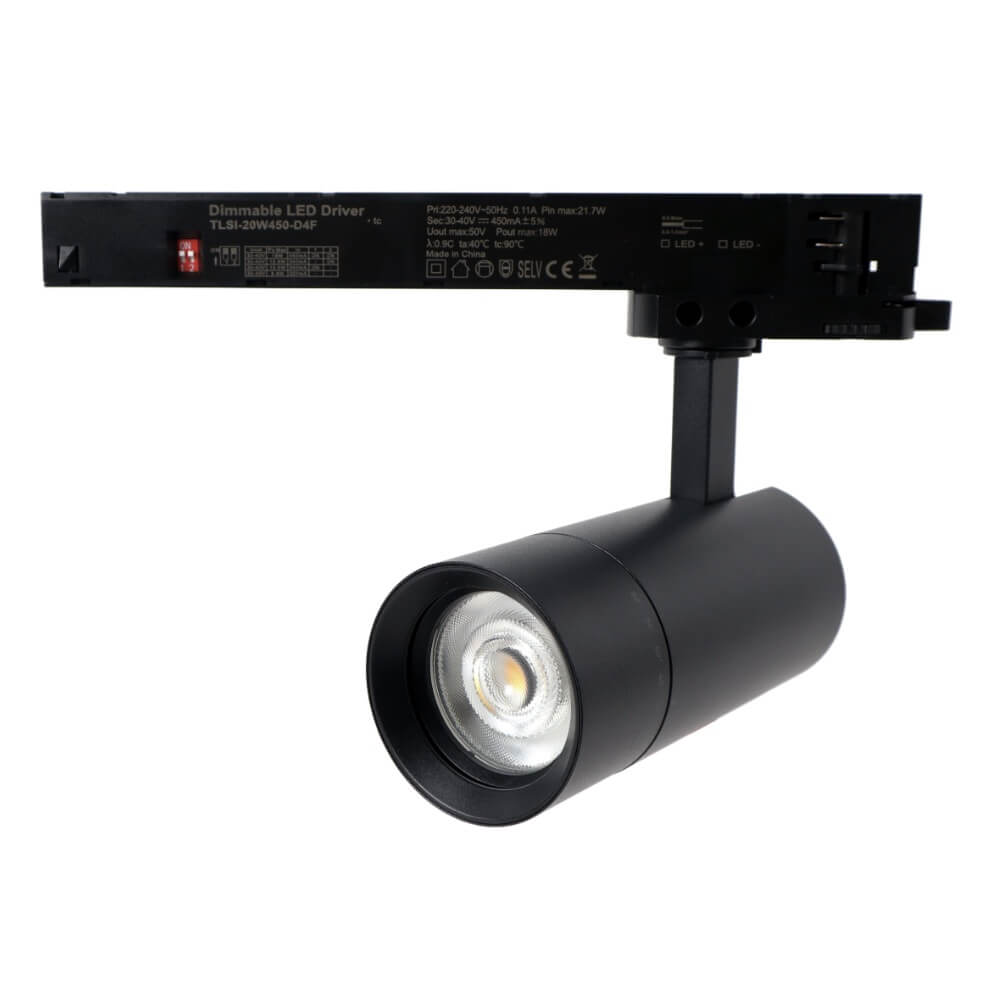 Kohdevalaisin FTLIGHT Triac 10-20W, CCT, zoomattava, musta