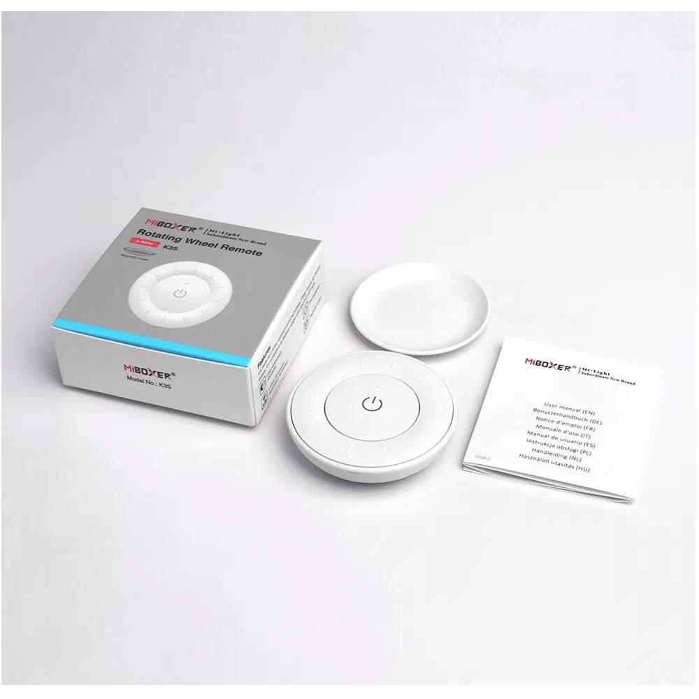 Langaton rullasäädin Miboxer K3S, himmennys ja värilämpötilan säätö, valkoinen