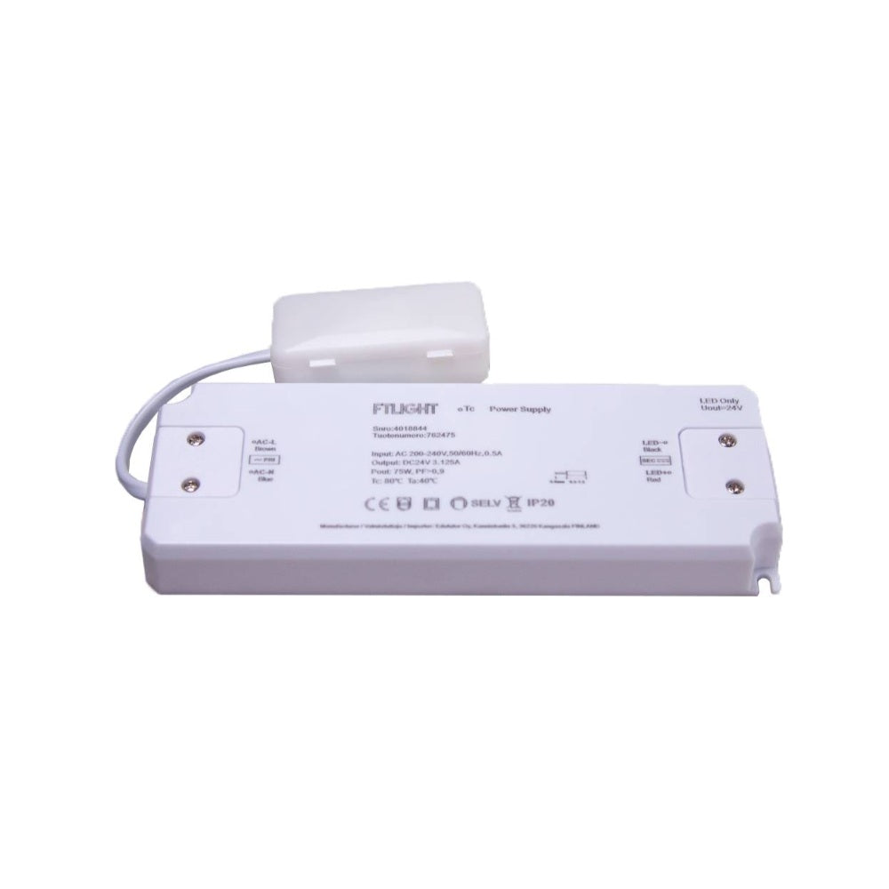 Led-virtalähde FTLIGHT 75W 24V IP20