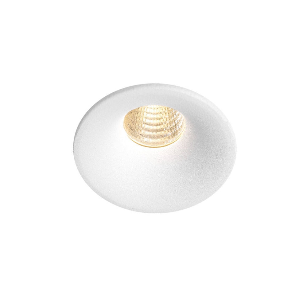 Spottivalo Hidealite Optic Deep XS, 4W, 3000K, IP44, Ø50mm, valkoinen