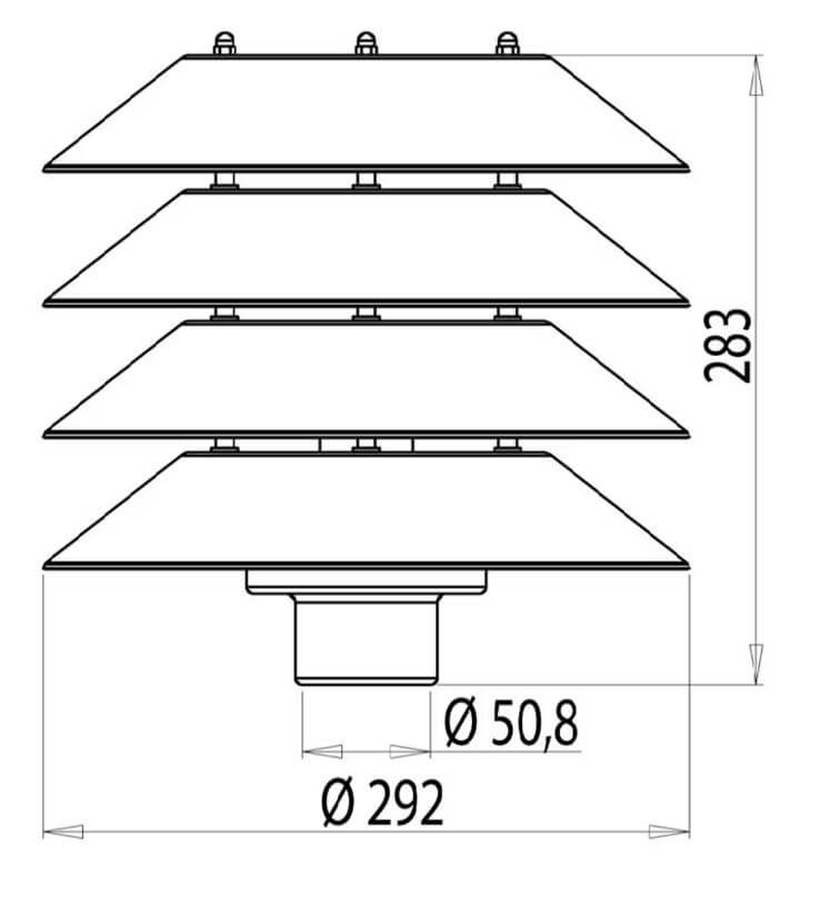 Pylväsvalaisin Ensto Käpy AT101ALV, valkoinen