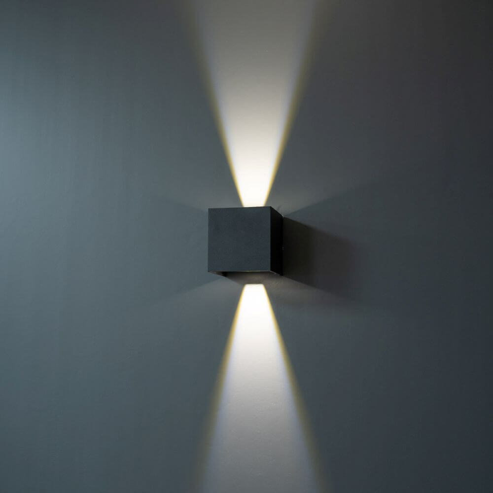 Seinävalaisin FTLIGHT Iina, 2x5W, 570lm, musta