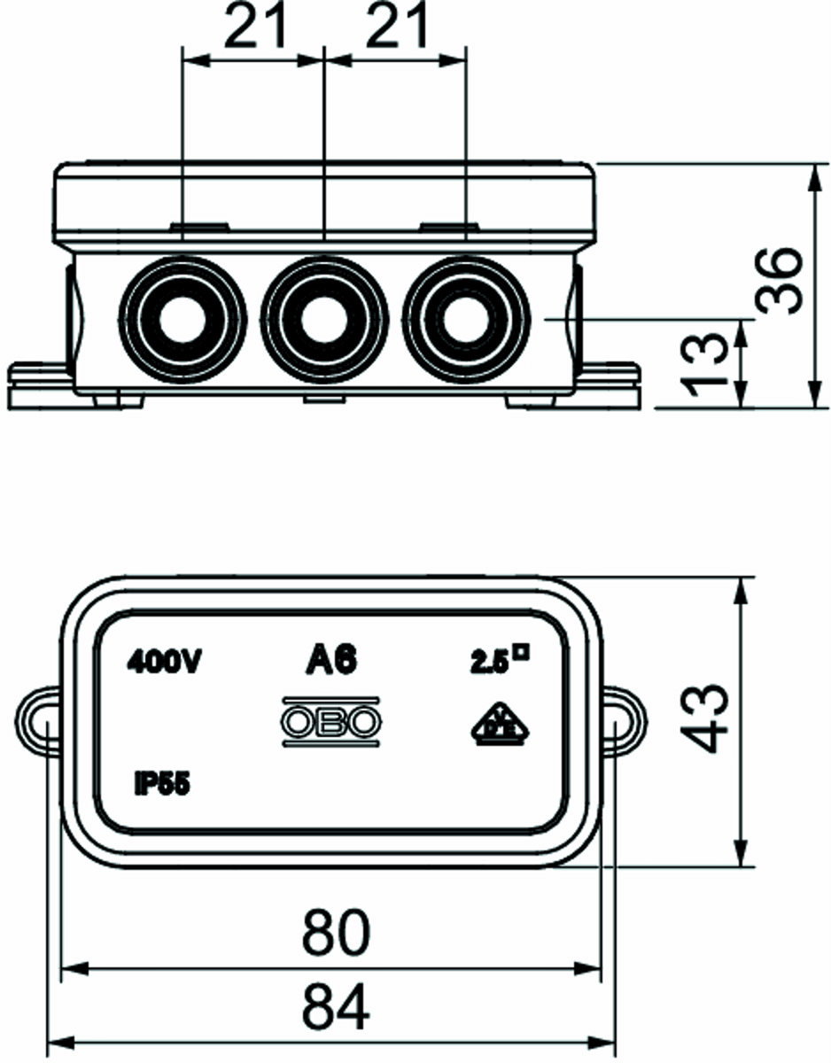 akorasia OBO, 69*32*30mm