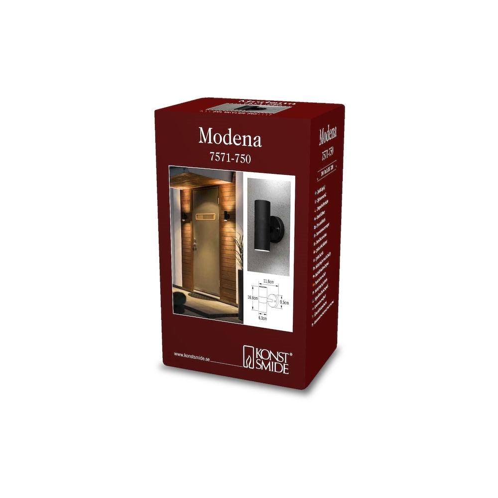 Seinävalaisin Konstsmide Modena 7571-750, GU10, Musta