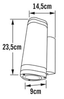 Seinävalaisin Konstsmide Modena 7512-750, GU10, IP44, musta
