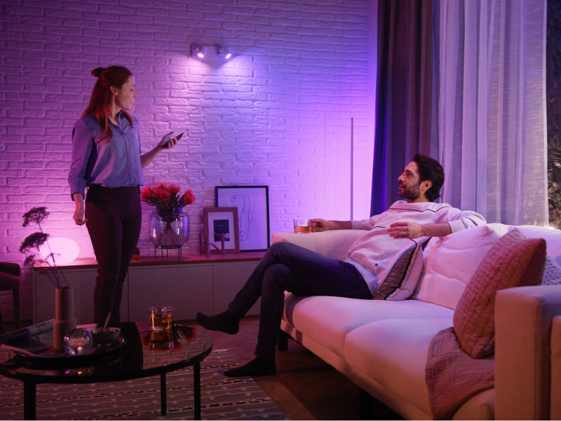 Philips Hue white and color ambiance GU10-älylamppu, 350lm, 2-pack