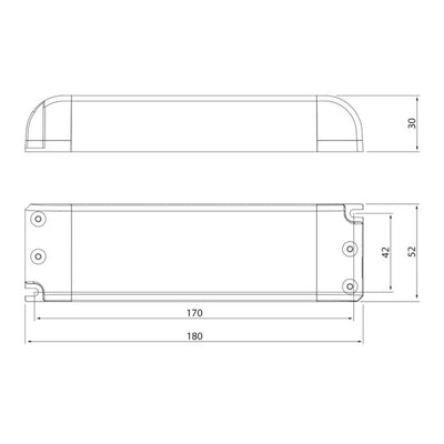 Led-virtalähde Airam 24V, 60W, IP20
