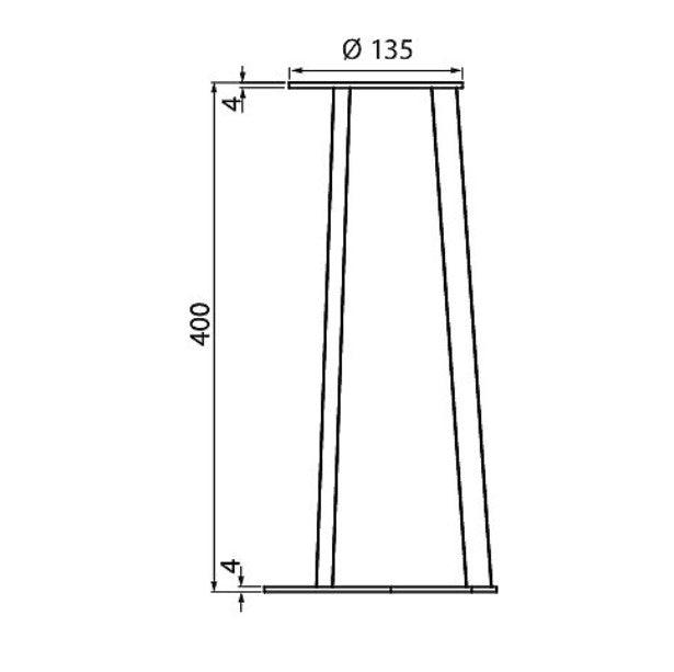 Pollarivalaisimen maatuki Airam P Kolmio - Outoled