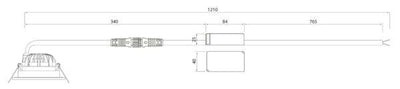 Alasvalo Airam Compact Outdoor, 5W, 500lm, IP65, himmennettävä, Ø85*50mm,valkoinen - Outoled