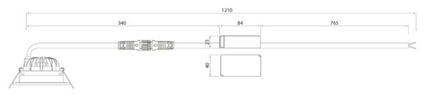 Alasvalo Airam Compact Outdoor, 5W, 500lm, IP65, himmennettävä, Ø85*50mm,valkoinen