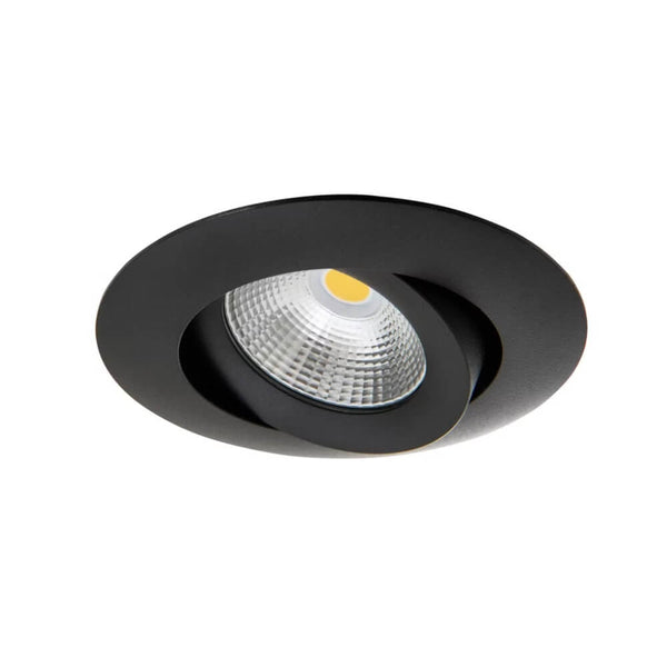 Alasvalo Airam Compact Tilt, 5W, 400lm, IP44, himmennettävä, Ø80*39mm, musta