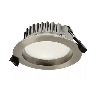 Alasvalo Arten Nova 13W, IP44, himmennettävä, Ø110*38mm, harjattu teräs