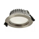 Alasvalo Arten Nova 13W, IP44, himmennettävä, Ø110*38mm, harjattu teräs