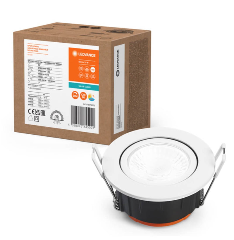 Alasvalo Ledvance Spot Combo 4/6W, IP65, Ø81,5*48mm, himmennettävä