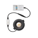 Alasvalo Onnline Onnspot, 8W, IP54, himmennettävä, Ø95*40mm, musta - Outoled