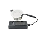 Alasvalo Jupeled Nova 7W, IP44, himmennettävä, Ø85*38mm, valkoinen - Outoled