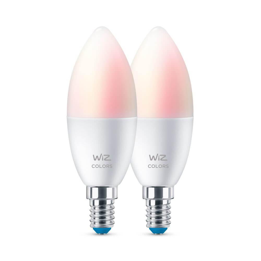 WiZ LED-älylamppu, E14, 470lm, WiFi, RGBW, 2-pack