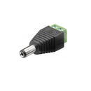 DC-liitin uros, ruuviliitännällä