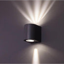 Seinävalaisin FTLIGHT Diva, 2x5W, 3000K, 500lm, IP44, musta