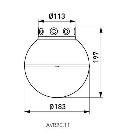 Yleisvalaisin Ensto AVR20.1, E27, IP44