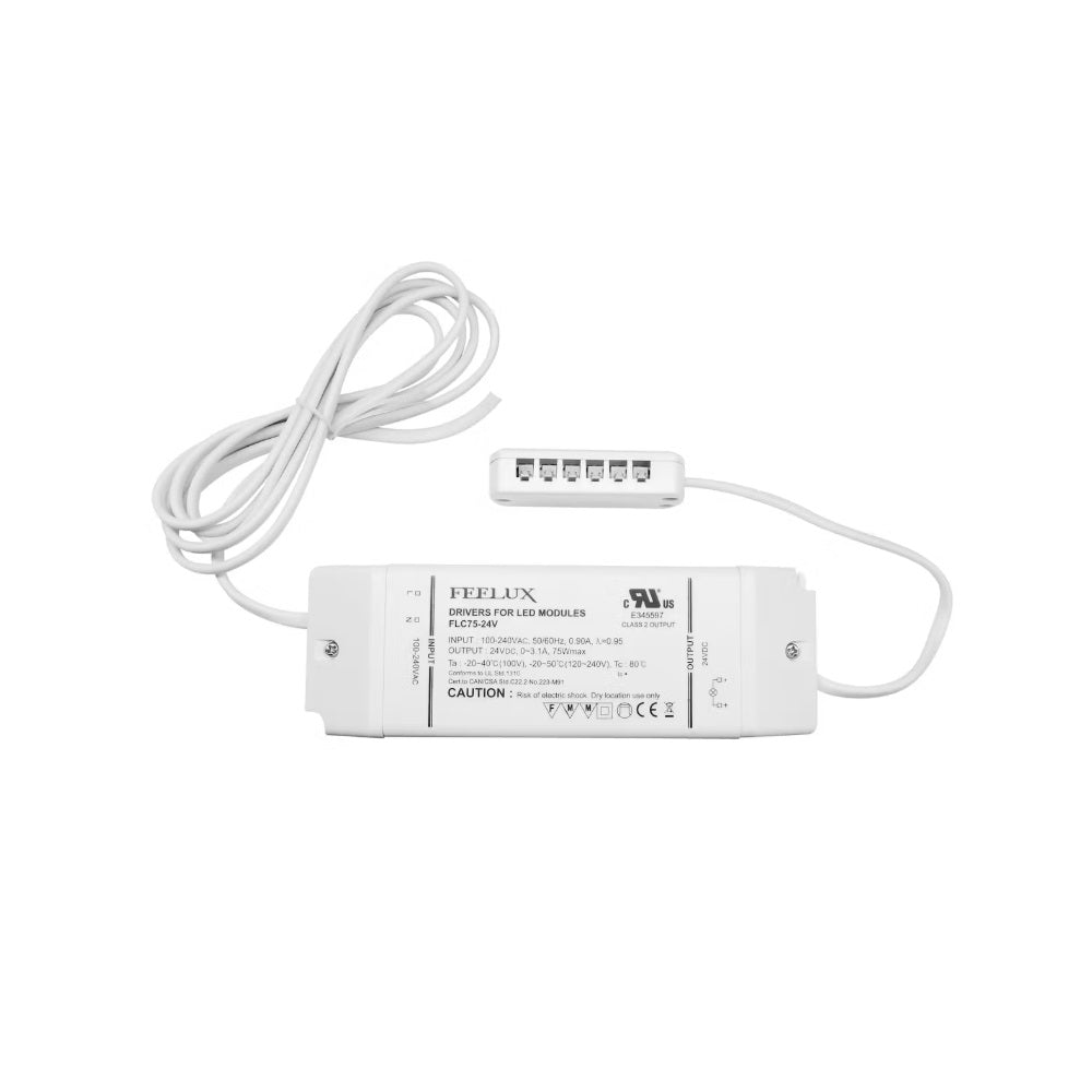 Feelux FLX liitäntälaite jakotukilla, 24V, 75W