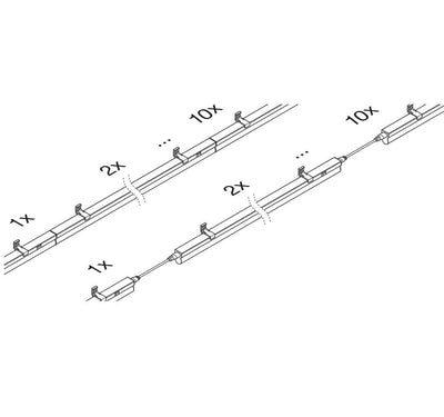 Jonovalaisin Ledvance Linear Compact, 1200mm, 14W, 4000K, pistotulpallinen liitosjohto