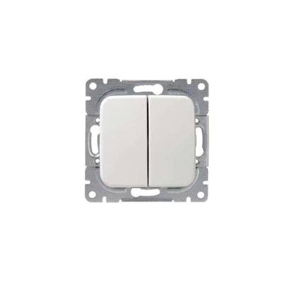 5-kytkin ABB Jussi, uppo, valkoinen - Outoled