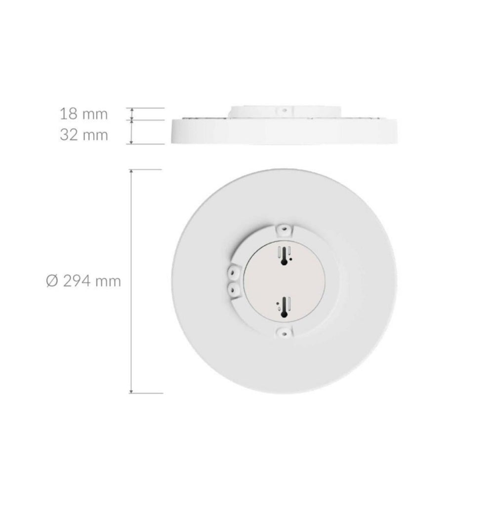 Älykäs kattovalaisin Plejd CCL-01-W, 22W, 2200-4000K, Ø294mm, IP44, valkoinen