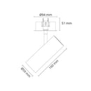 Kohdevalaisin SG Tube Mini R, 14W, 900lm, 3000K, valkoinen