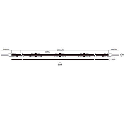 Led-nauha Onnline Onnstrip COB, IP20, 24V, 8W/m, 3000+4000K, 5m