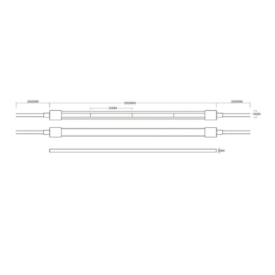 Led-nauha Onnline Onnstrip COB, IP65, 24V, 8W/m, 3000+4000K, 5m