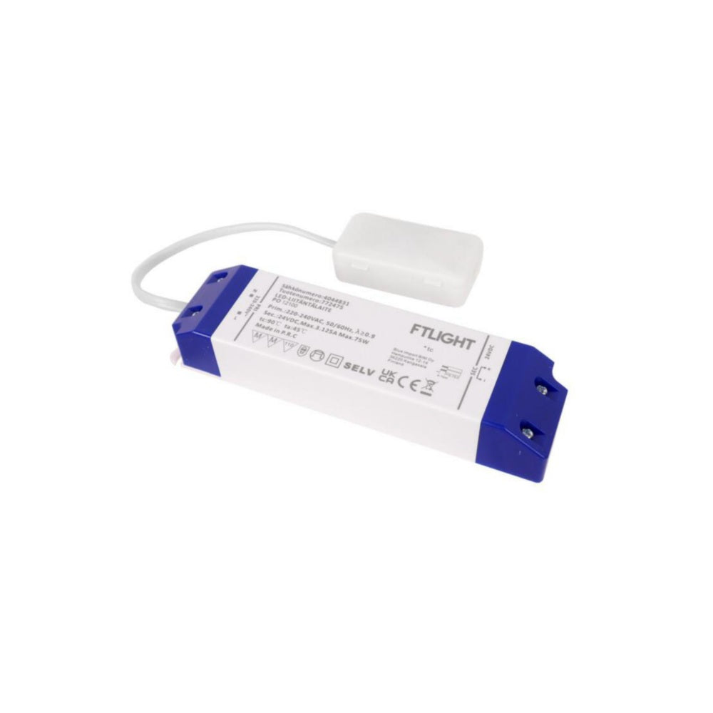 Led-virtalähde FTLIGHT 75W 24V IP20