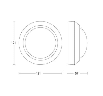 Liiketunnistin Steinel IS2360-3 ECO  360D IP54 Musta