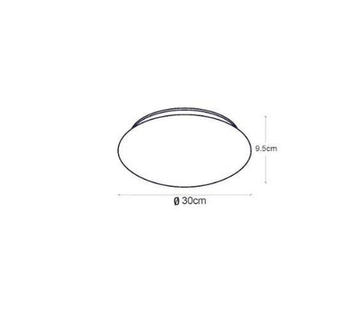 Yleisvalaisin Opal Base Led 300, 10W, 1100lm, 4000K, IP44, Ø300mm