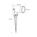 Maavalaisin Nordtronic Spike GU10 IP65