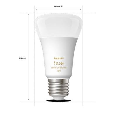 Philips Hue white ambiance E27-älylamppu, 11W, 1100lm