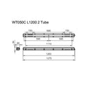Valaisinrunko Philips Ledinaire WT050C 1200mm kahdella led-putkella