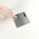 Pistorasiapaneeli Limente Desk-2, 117x117mm, mattamusta