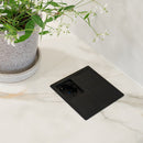 Pistorasiapaneeli Limente Desk-2, 117x117mm, mattamusta