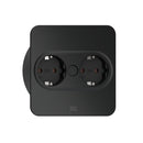 Pistorasiapaneeli Bachmann Twist 2, mattamusta