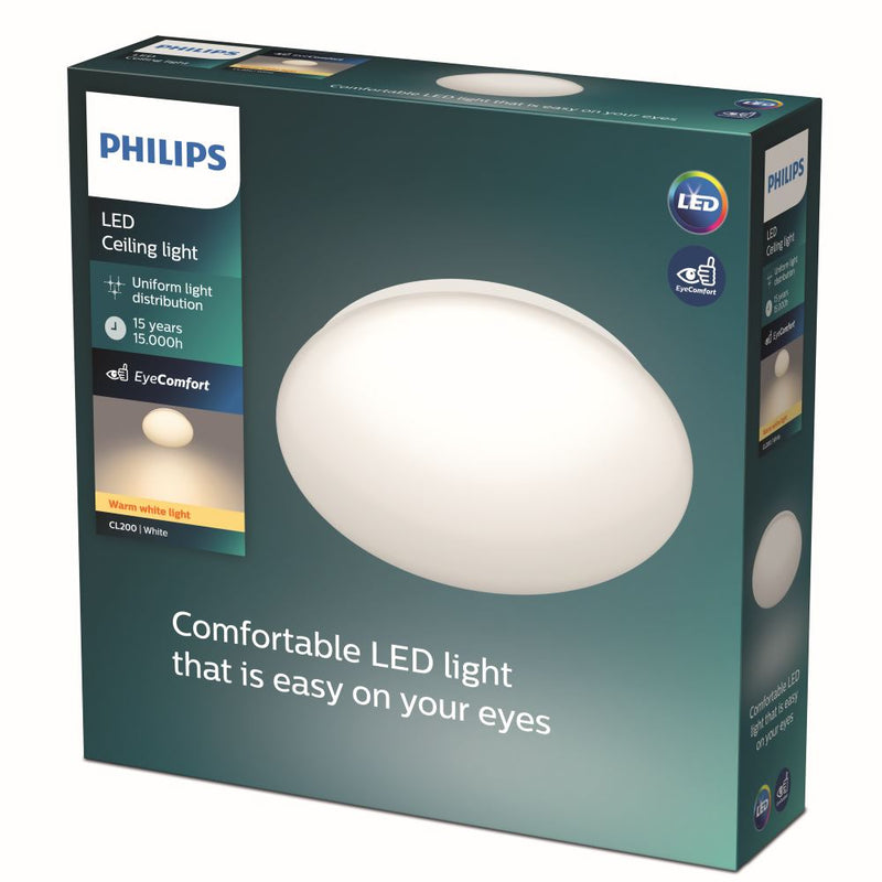 Plafondi Philips Moire CL200, 10W, 2700K, 1000lm, IP20, Ø240mm