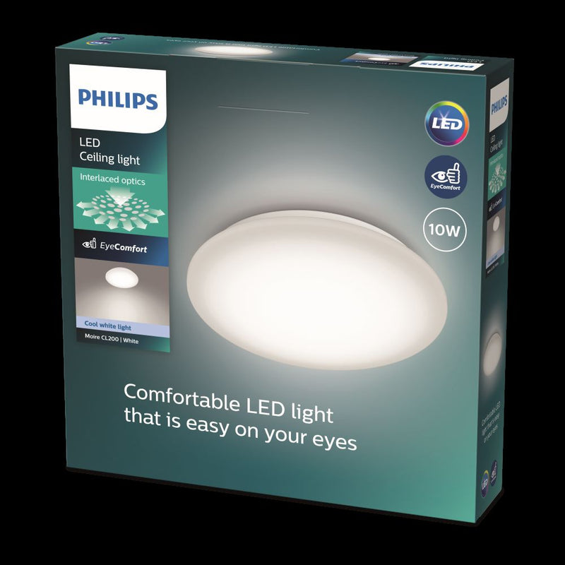 Plafondi Philips Moire CL200, 10W, 4000K, 1100lm, IP20, Ø240mm