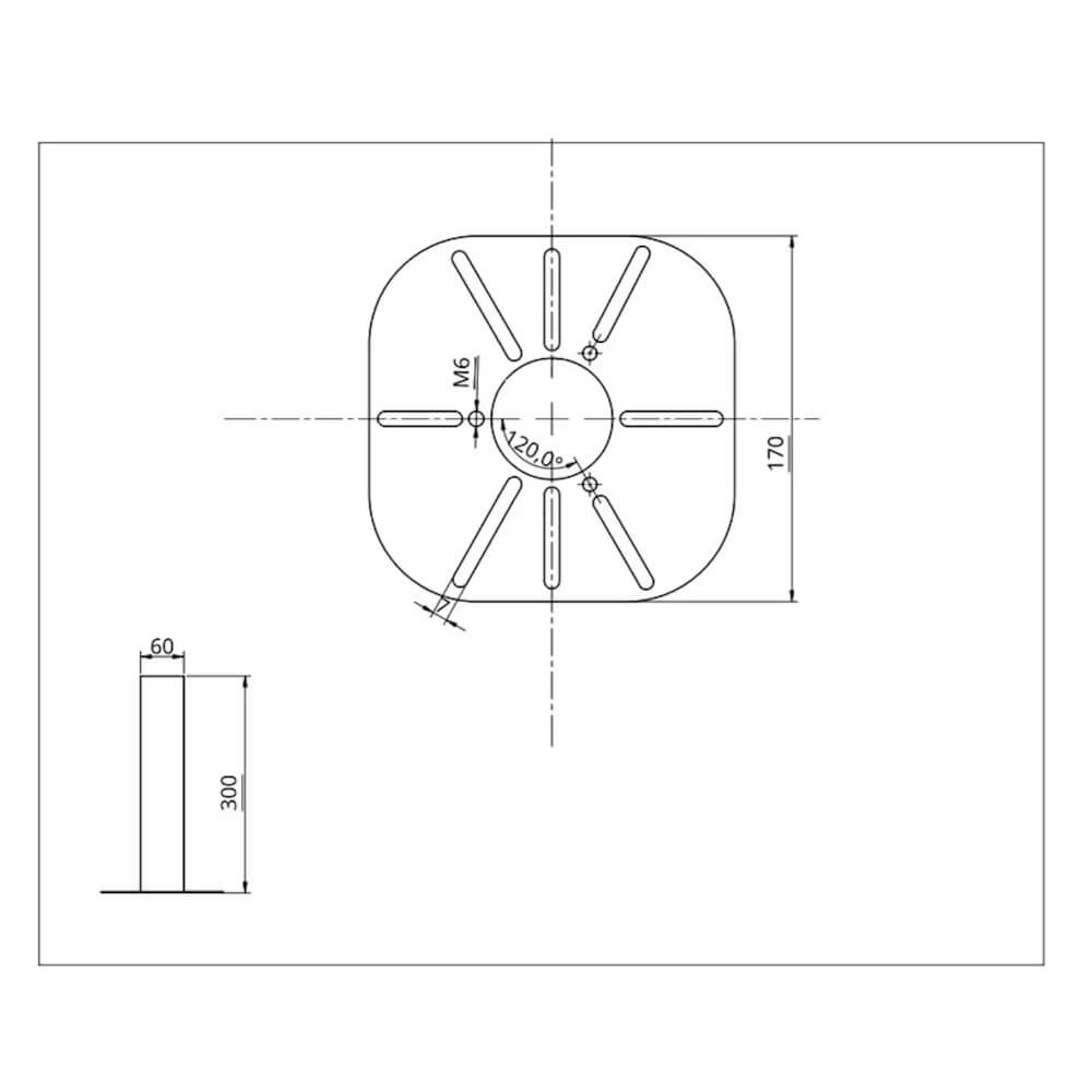 Pollarivalaisimen maatuki