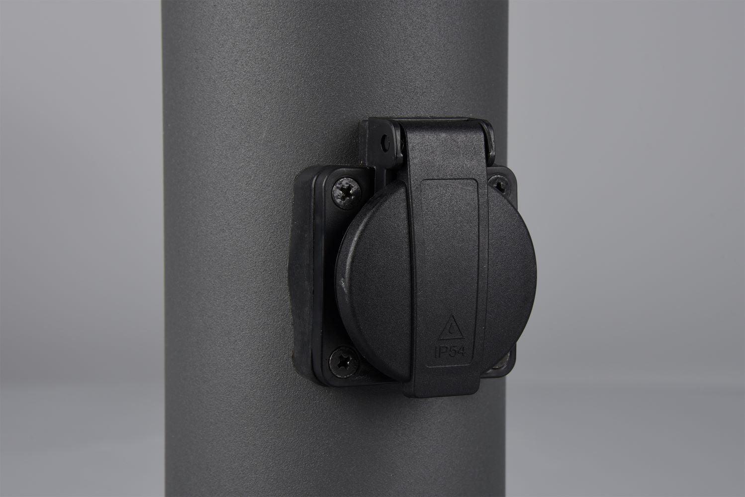 Pollarivalaisin Trio Hoosic, IP44, E27, 800mm, 2kpl pistorasia, antrasiitti - Outoled