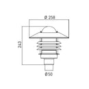 Pylväsvalaisin Ensto Averia AVG01M, musta
