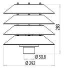 Pylväsvalaisin Ensto Käpy AT101ALV, valkoinen